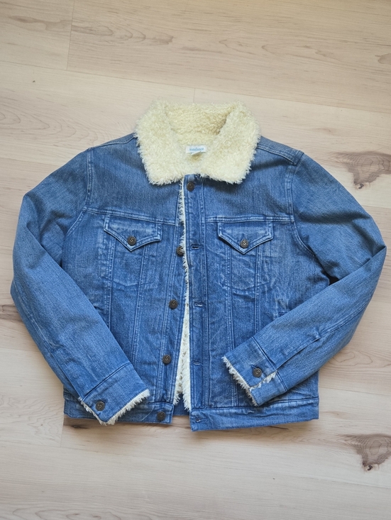 Sundance Jackets & Blazers - Sundance Sherpa-Lined Denim Trucker Jacket, Size Small